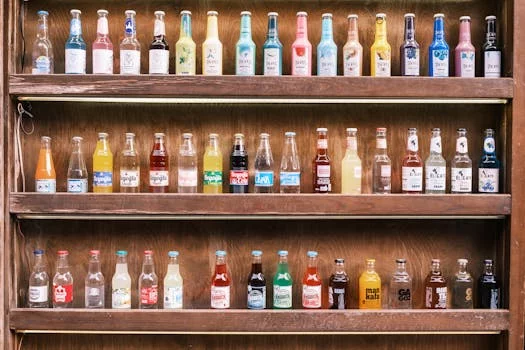 craft soda bottles assorted flavors refreshing